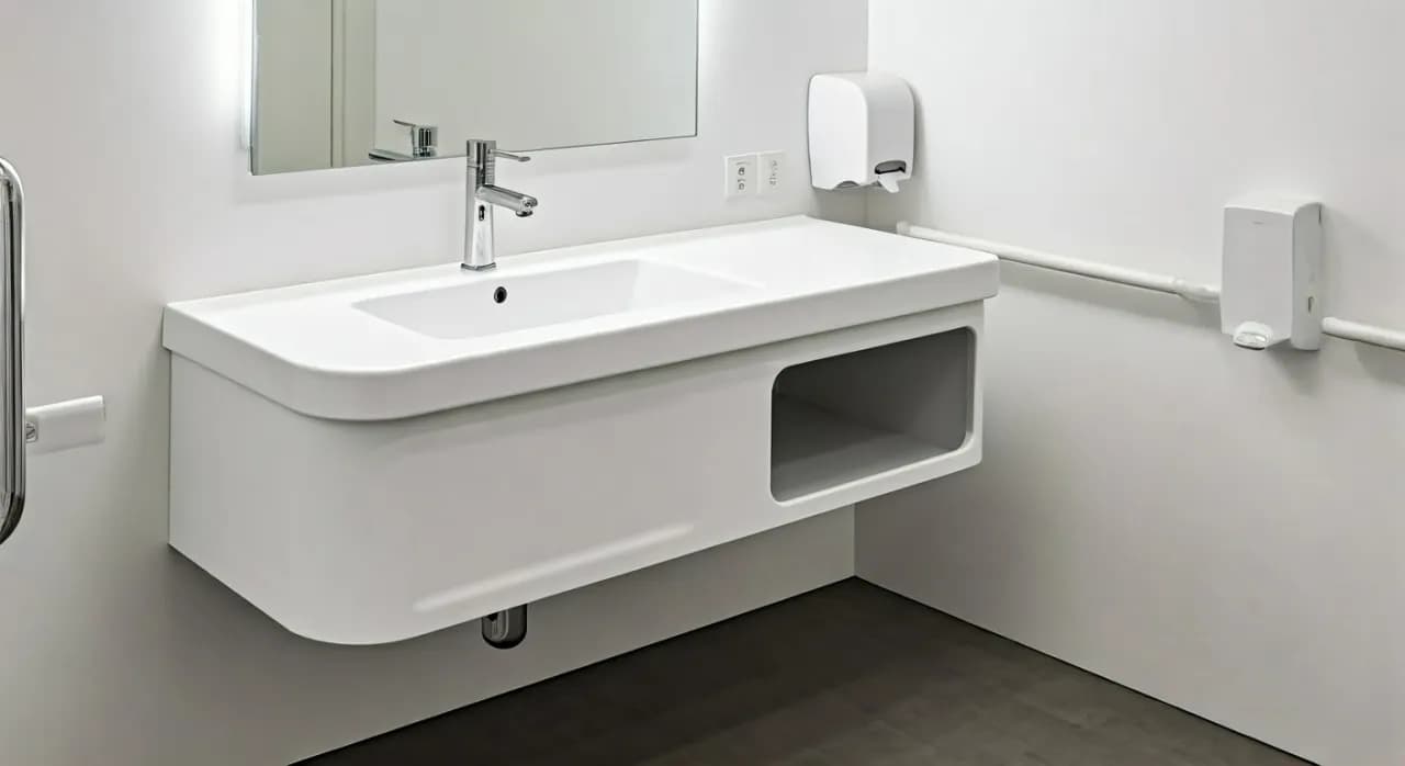 Na jakiej wysokości umywalka dla niepełnosprawnych, aby uniknąć problemów?